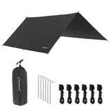 Clostnature Waterproof Camping Tarp for Tent - Ultralight Hammock Rain Fly for Backpacking, Heavy Duty Camping Hiking Awning Lig