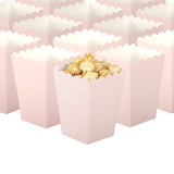GAKA Baby Pink Popcorn Box Set Of 36 Mini Paper Popcorn Box Cardboard Container