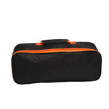 SNAPPSY Black Car Tool Bag Orange Trim Portable Storage Bag Lightweight Work Gear, S, Single Handle