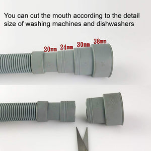 1 Piece 4.9Ft (1.5M) Universal Wash Machine Drain Extension Hose Washing Machine Extension Washing Pipe Dishwasher Drain Hose