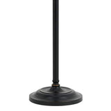 100 Watt Metal Down Bride Floor Lamp With Fabric Tapered Drum Shade