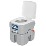 SereneLife 20L Portable Toilet for Adults, Leak Proof Camping Toilet with Detachable Waste Tank, Ideal for Camping and Other Rec