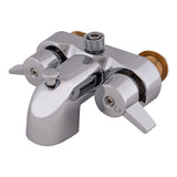 EZFLO TwoHandle AddOn Shower Diverter Bathcock, Chrome Plated, 11129