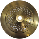 4.75 RD. Perforated Solid Brass Vase Cap for Lamp Fixtures & Other Crafts