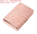 HAPUTDY RFID Metal Blocking Credit Card Holder/Travel Wallet/Protective Case (7 Cards Rose gold)