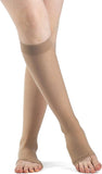SIGVARIS Womens Style Sheer 780 Open Toe CalfHigh Socks 1520mmHg Honey Medium Long