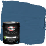 Glidden Interior Paint + Primer: Blue/Chinese Porcelain, One Coat, Semi-Gloss, 1-Gallon