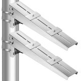 Yaocom 2 Pack Solar Panel Pole Mount Kit Universal Angle Adjustable Solar Panel Brackets Single Arm Pole from 5w to 50w