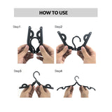 12 PCS Travel Hangers - Cruise Ship Essentials Portable Folding Clothes Hangers Travel Accessories Foldable Clothes Drying Rack