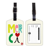 Nutcase Designer Luggage Travel Baggage Tags Set Of 2 With Name Card Inside Merci