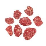 10pcs Adabele Natural Grade B Red Impression Aqua Terra Jasper Gemstone Flat Slab Beads 15-45mm