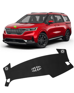 FIILINES Dash Cover Compatible with Kia Carnival 2022 2023 2024 Dashboard Cover Mat for Carnival Accessories Sunshade Nonslip Me