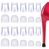 20 Pcs Heel Caps for High Heels, Heel Covers Protectors for High Heel Shoes, 5 Sizes Heel Bottom Replacement Tips for Women's Sh
