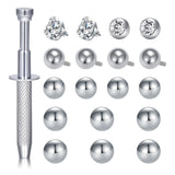 QWALIT Piercing Assistant Tool Piercing Jewelry Ball Grabber Septum Ball Screw Tool for Changing Jewelry Piercings Screw on Tool
