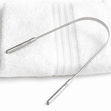 Spiderjuice 1Pc Metal UShaped Tongue Cleaner Scraper For Improved Oral Health Fresh Breath Taste Sense & Bacteria Removal Rust