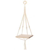 Solid Oak Macrame KIT, Hanging ShelfSquare