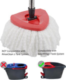 FAMEBIRD 4 Pack Spin Mop Replacement Heads Microfiber Mop Refills Replace Heads Safe for All Hard-surfaced Floors Includes 2 Extra Microfiber