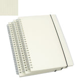 Yansanido Spiral Notebook, 3 Pcs A5 Thick Plastic Translucent Frosting Hardcover Dot Paper 80 Sheets 160 Pages Journals For Stu