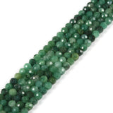 African Jade 3mm Faceted Gemstone Round Loose Beads Strand 15.5-16 DIY Jewelry Making