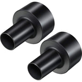 Honoson 2 Pieces 2-1/2-inch to 1-1/4-inch Vacuum Hose Adapters Compatible with Shop Vac for Dry Wet Black Vacuum Cleaner Adapter