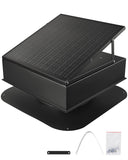 VEVOR Roof Attic Exhaust Fan, 35W Smart Solar Roof Ventilation Fan with Built-in Thermostat, 2400 CFM Airflow Built-in Brushless