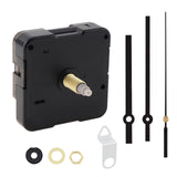 MovFlax Quartz Clock Movement Mechanism 21mm (13/16 inch) Shaft Length 13mm (1/2 inch) Thread for Clock DIY/Repair with White Ha