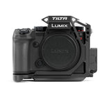 Tilta Half Camera Cage Compatible with Panasonic S5 II/IIX/G8 II - Black| Custom Designed | Mount Accessories via NATO Rail, Ros