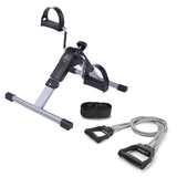 WErFIT Mini Portable Cycle Pedal Exerciser with Adjustable Resistance and Digital Display Suitable for Light Exercise of Legs