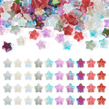 100Pcs 8-8.5mm Star Glass Beads Colorful Star Glass Beads Star Loose Spacer Beads for DIY Necklace Bracelet Earring Jewelry Maki