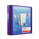 Staples Better Binder, 2-Inch, Purple