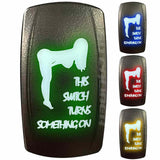 On Off Toggle Switch Rocker Switch Blue LED Backlit This 12v Switch Turns Something on 4 Color switches to Choose from (5359a36 