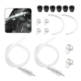2Set Brake Bleeder Kit,Brake Fluid Bleeder Kit Includes 4PCS Brake Bleeder Hose,2PCS One Way Check Valve,Universal Break Bleeder