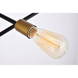 Living District Indoor Modern Home Decorative Bright Ceiling Axel 6 Lights Black Pendant