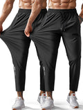 Hidkat Men's Hiking Pants Quick-Dry Lightweight Sweatpants Outdoor Fishing Pants Water Resistant with Zipper Pockets