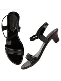Shoetopia Womens/Girls Black Embellished Kitten Heels,Black,5,B09NBYXVVF