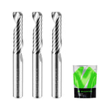 SHARPRO O Flute Upcut Spiral Router Bit 1/4 Inch Shank 1/4 Cutting Dia. 1 CL. 2-1/4OVL. Carbide Single Flute CNC Router Bit, Ide