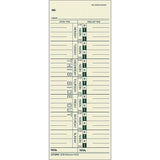 Tops 1259 Time Card For Acroprint/Ibm/Lathem/Simplex, Weekly, 3 1/2 X 9 (Box Of 500)