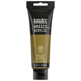 Liquitex BASICS Acrylic Paint, 118ml (4oz) Tube, Bronze Yellow