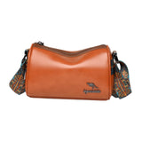 Zoomella Women Crossbody Bag With Zipper Fashion Handbag For Shopping Street Holidays Light Brown