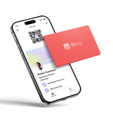 Blinq Digital Business Card - NFC Card - Instant Share via Tap - Compatible with iPhone & Android (Coral)