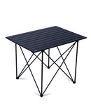 iClimb Ultralight Compact Camping Folding Table with Carry Bag (Reinforced Black - XL)