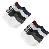 Xjarvis No Show Loafer Socks For Men Combo Made With Breathable Moisture Absorbing & Anti Odour Combed Cotton With Anti Slip Grip & Low Cut Ideal Socks For Summer Multicolour (Pack Of 10),Pack of 10 - White, ,,B0B74M1W9B