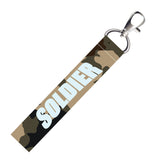Isee 360 Indian Soldier Lanyard Tag With Swivel Lobster For Gift Luggage Bags Backpack Laptop Bags L X H 5 X 0.8 Inch