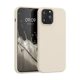 kwmobile Case Compatible with Apple iPhone 13 Pro Max Case - TPU Silicone Phone Cover with Soft Finish - Cream