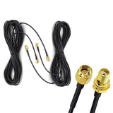 33ft WiFi Antenna Extension Cable RG174 RF SMA Male to SMA Female Coaxial Cable Low Loss Gold Plated Pigtail for Wireless LAN Ro