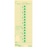 Office Depot Time Cards with Deductions, Weekly, Days 17, 1Sided, 3 3/8in. x 8 7/8in., Manila, Pack of 100, GB735312