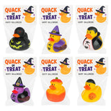 Funeta Halloween Party Favors for Kids - 30 Pack Rubber Ducks for Trick-or-Treaters, Non Candy Toys for Halloween Classroom Gift