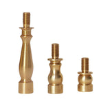 2,1 and1/2 Turned Brass Lamp Shade Risers for Washer Fitter Type Lamp Shades