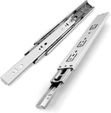 Gobrico Furniture Hardware 24-inch 100 lb. Hydraulic Soft Close Full Extension Ball Bearing Drawer Slides Runners 3Folds 6Pair