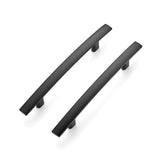 Ravinte 10 Pack | 6'' Curved Cabinet Pulls Matte Black Kitchen Drawer Pulls Arch Cabinet Handles 6  Length, 3.75Hole Center